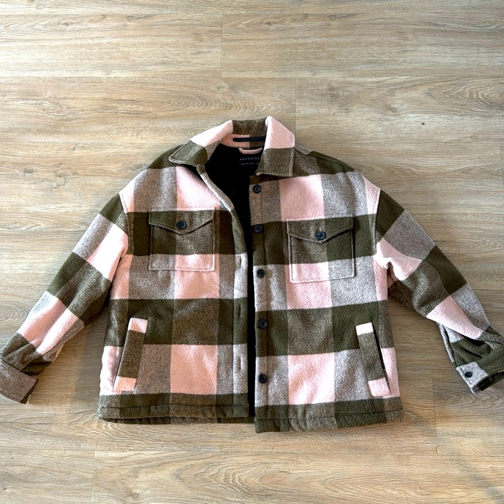 All Saints Plaid Jacket